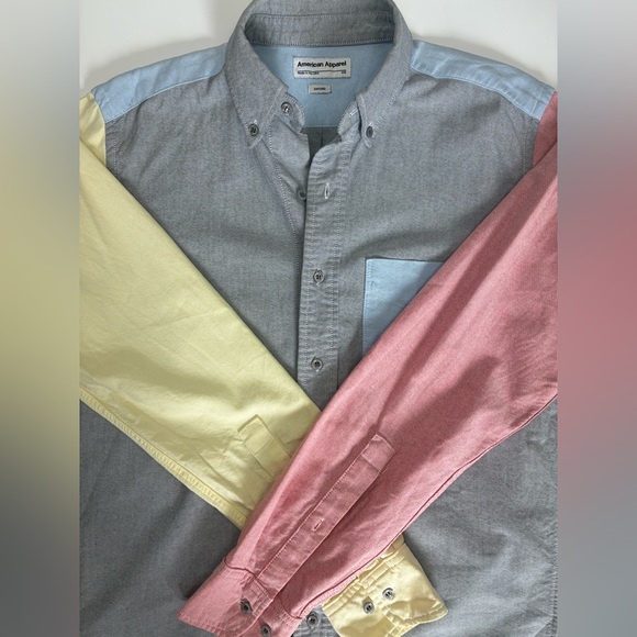 American Apparel Other - Vintage American Apparel Oxford Colorblock Shirt XS - Y2K/90s Preppy Unisex